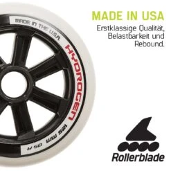Rollerblade Hydrogen Wheels - 125mm/85A - Pakje Van 6 -Fitness-Mode Winkel 06635200100 hydrogen 125 85a 4 1468525