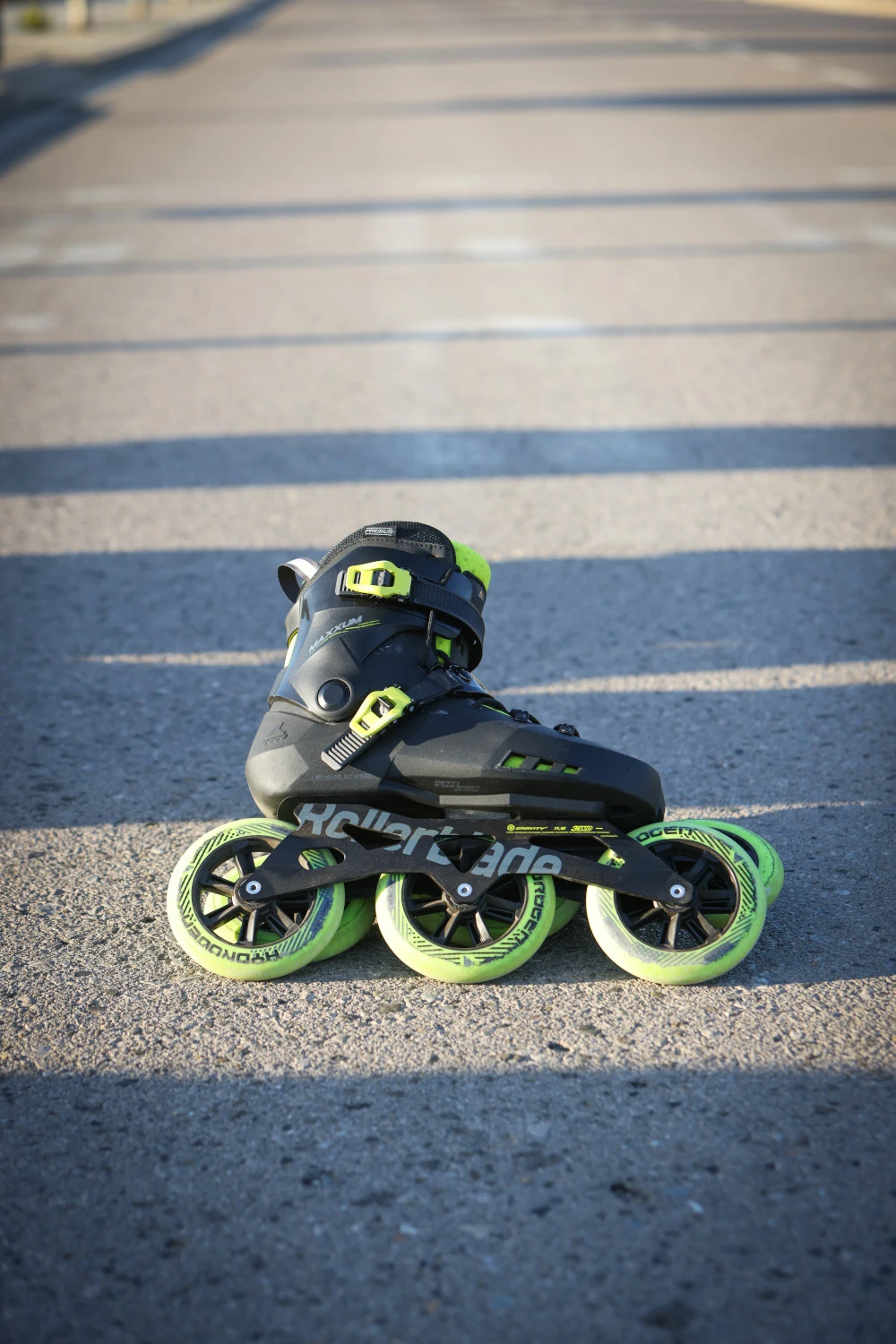 Rollerblade Maxxum 125 - Fitness Inline Skates - Black/lime 14 Rollerblade Maxxum 125 - Fitness Inline Skates - Black/lime - Afbeelding 12