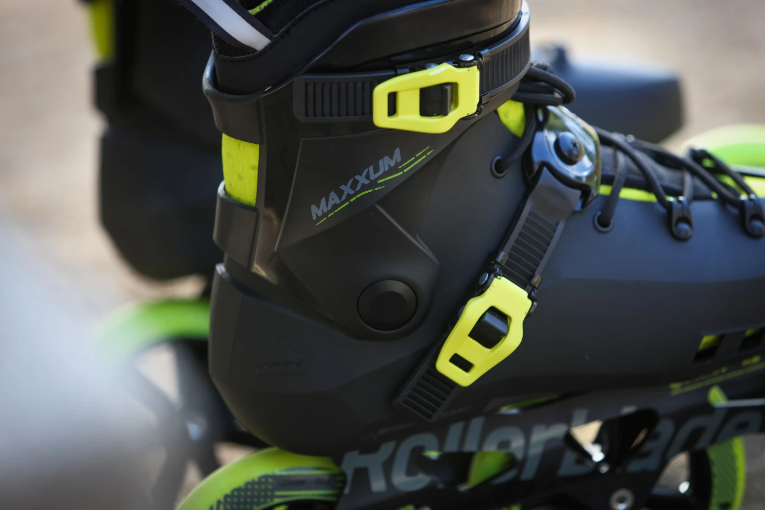 Rollerblade Maxxum 125 - Fitness Inline Skates - Black/lime 15 Rollerblade Maxxum 125 - Fitness Inline Skates - Black/lime - Afbeelding 13