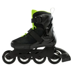 Rollerblade Microblade - Kids Inline Skates - Black/green 22 Rollerblade Microblade - Kids Inline Skates - Black/green -Fitness-Mode Winkel 07221900t83 inside side view 1221511