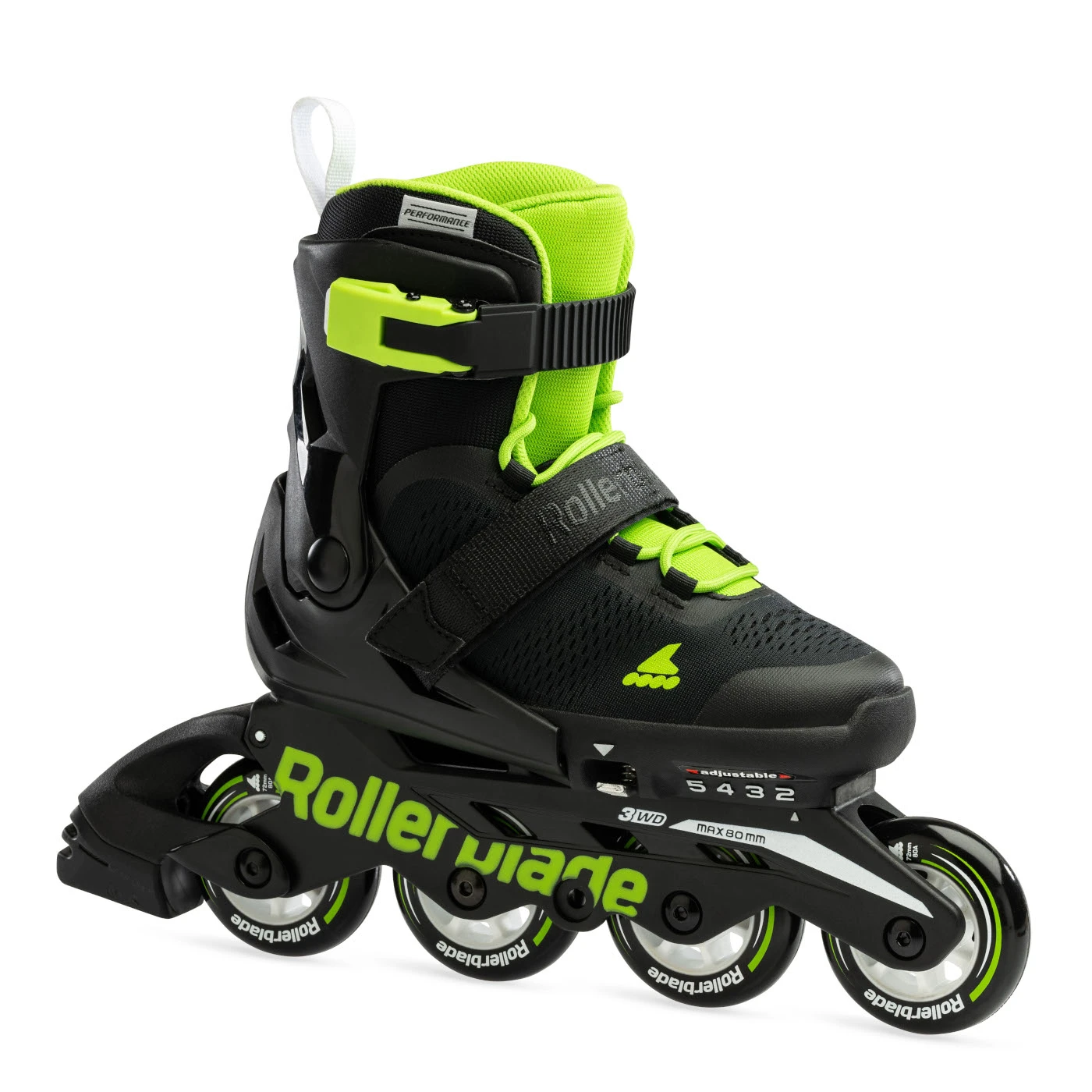 Rollerblade Microblade - Kids Inline Skates - Black/green 5 Rollerblade Microblade - Kids Inline Skates - Black/green - Afbeelding 3
