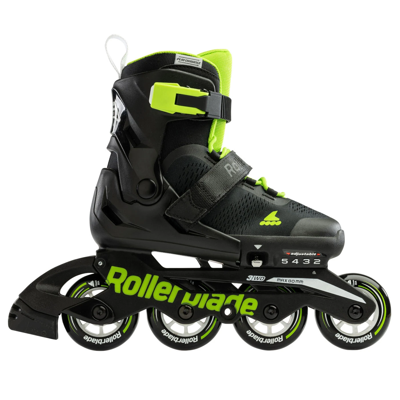 Rollerblade Microblade - Kids Inline Skates - Black/green 3 Rollerblade Microblade - Kids Inline Skates - Black/green