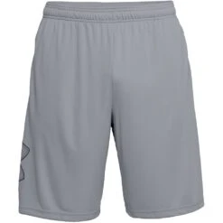 Under Armour UA Tech Graphic Short Heren - Steel/Black