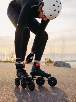 K2 MOD 125 - Speed / Marathon Inline Skates - Black - Red -Fitness-Mode Winkel 30f0199 redline 125 mood 02 1467081