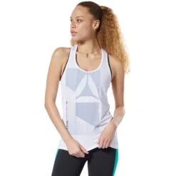 Reebok Women One Series Training ACTIVCHILL Graphic Tank Top - White EC1178 -Fitness-Mode Winkel 340171 02 d 720345
