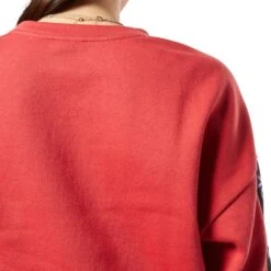 Reebok Women's Training Essentials Logo Crew Sweatshirt - Rebel Red EK1357 -Fitness-Mode Winkel 340575 06 d 721403