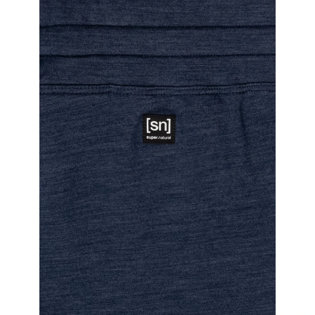 SUPER.NATURAL Essential Cuffed Dames Broek - Blue Iris Melange 5 SUPER.NATURAL Essential Cuffed Dames Broek - Blue Iris Melange - Afbeelding 3