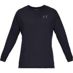 Under Armour UA Sportstyle Left Chest Shirt Met Lange Mouwen Heren - Zwart/Zwart -Fitness-Mode Winkel 359565 00 d 774154