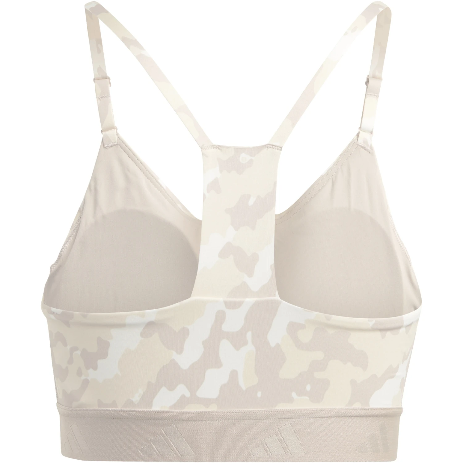 Adidas Aeroreact Sportbeha Met Lichte Ondersteuning Dames - Owl White/sand String HS3001 4 Adidas Aeroreact Sportbeha Met Lichte Ondersteuning Dames - Owl White/sand String HS3001 - Afbeelding 2