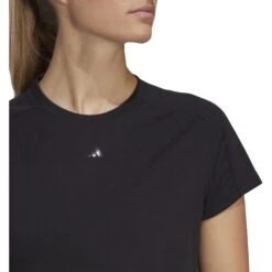 Adidas AEROREADY Train Essentials Crop T-Shirt Dames - Zwart HR7789 -Fitness-Mode Winkel adidas aeroready train essentials crop t shirt black hr7789 5 1368306