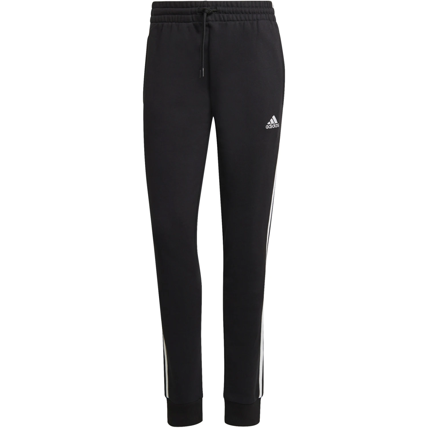 Adidas Essentials 3-Stripes Cuffed Joggingbroek Dames - Zwart/wit IC8770 3 Adidas Essentials 3-Stripes Cuffed Joggingbroek Dames - Zwart/wit IC8770