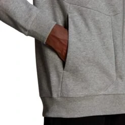 Adidas Essentials 4 Game Day Jas Met Capuchon Heren - Medium Grey Heather HE1806 -Fitness-Mode Winkel adidas men essentials 4 game day full zip hoodie medium grey heather 1 1352862