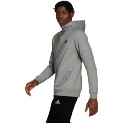 Adidas Essentials 4 Game Day Jas Met Capuchon Heren - Medium Grey Heather HE1806 -Fitness-Mode Winkel adidas men essentials 4 game day full zip hoodie medium grey heather 4 1352857