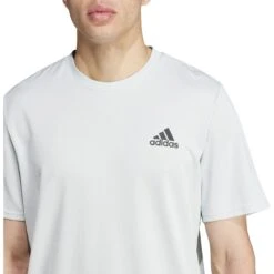 Adidas AEROREADY Designed For Movement T-Shirt Heren - Wonder Silver IL1453 -Fitness-Mode Winkel adidas mens aeroready designed for movement t shirt wonder silver il1453 4 1536872