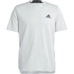 Adidas AEROREADY Designed For Movement T-Shirt Heren - Wonder Silver IL1453 -Fitness-Mode Winkel adidas mens aeroready designed for movement t shirt wonder silver il1453 6 1536870