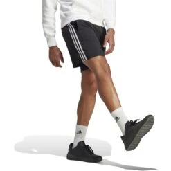 Adidas AEROREADY Essentials Chelsea 3-Stripes Korte Broek Heren - Zwart/wit IC1484 -Fitness-Mode Winkel adidas mens aeroready essentials chelsea 3 stripes shorts black white ic1484 2 1424552