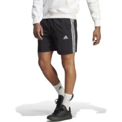 Adidas AEROREADY Essentials Chelsea 3-Stripes Korte Broek Heren - Zwart/wit IC1484 -Fitness-Mode Winkel adidas mens aeroready essentials chelsea 3 stripes shorts black white ic1484 7 1424547