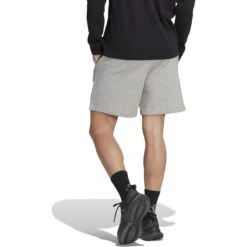 Adidas All SZN Fleece Graphic Korte Broek Heren - Medium Grey Heather IC9796 -Fitness-Mode Winkel adidas mens all szn fleece graphic shorts medium grey heather ic9796 1 1416129