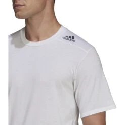 Adidas Designed For Training Shirt Heren - Wit HA6363 -Fitness-Mode Winkel adidas mens designed for training tee white ha6363 4 1360272