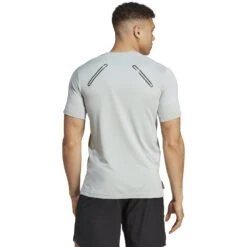 Adidas HEAT.RDY HIIT Elevated Training Shirt Heren - Wonder Silver IB3467 -Fitness-Mode Winkel adidas mens hiit elevate tee wonder silver ib3467 2 1496189