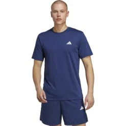 Adidas Train Essentials Comfort T-Shirt Heren - Dark Blue/white IC7422