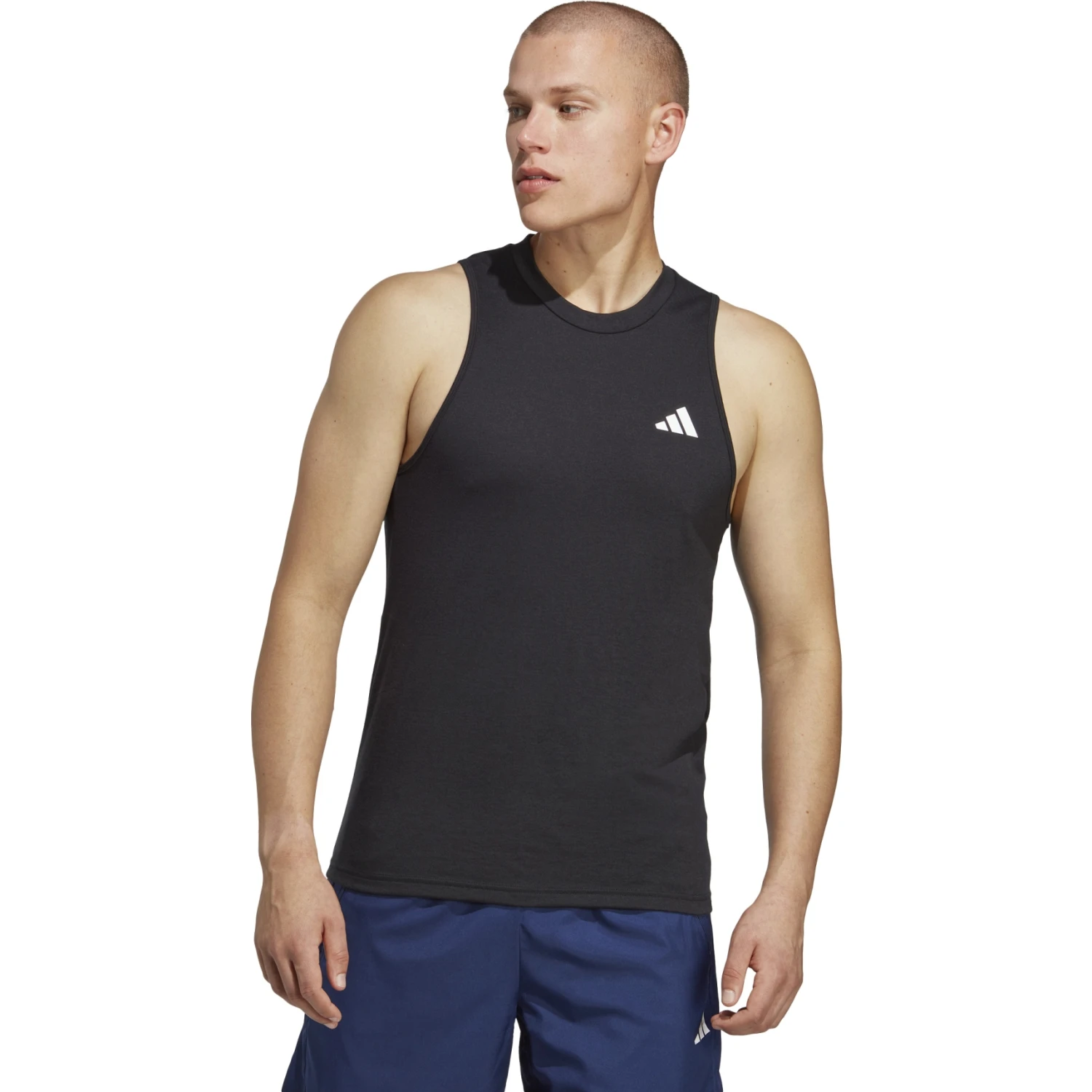 Adidas Train Essentials Feelready Training Tanktop Heren - Black/white IC6945 6 Adidas Train Essentials Feelready Training Tanktop Heren - Black/white IC6945 - Afbeelding 4