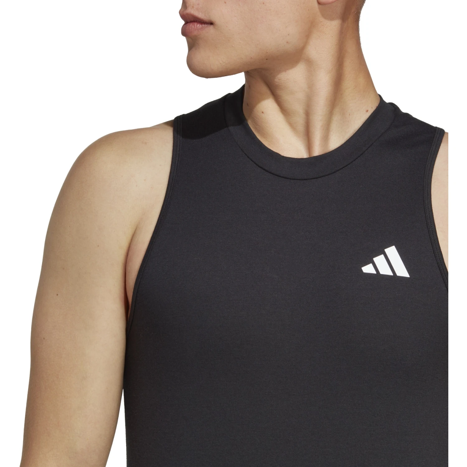 Adidas Train Essentials Feelready Training Tanktop Heren - Black/white IC6945 4 Adidas Train Essentials Feelready Training Tanktop Heren - Black/white IC6945 - Afbeelding 2