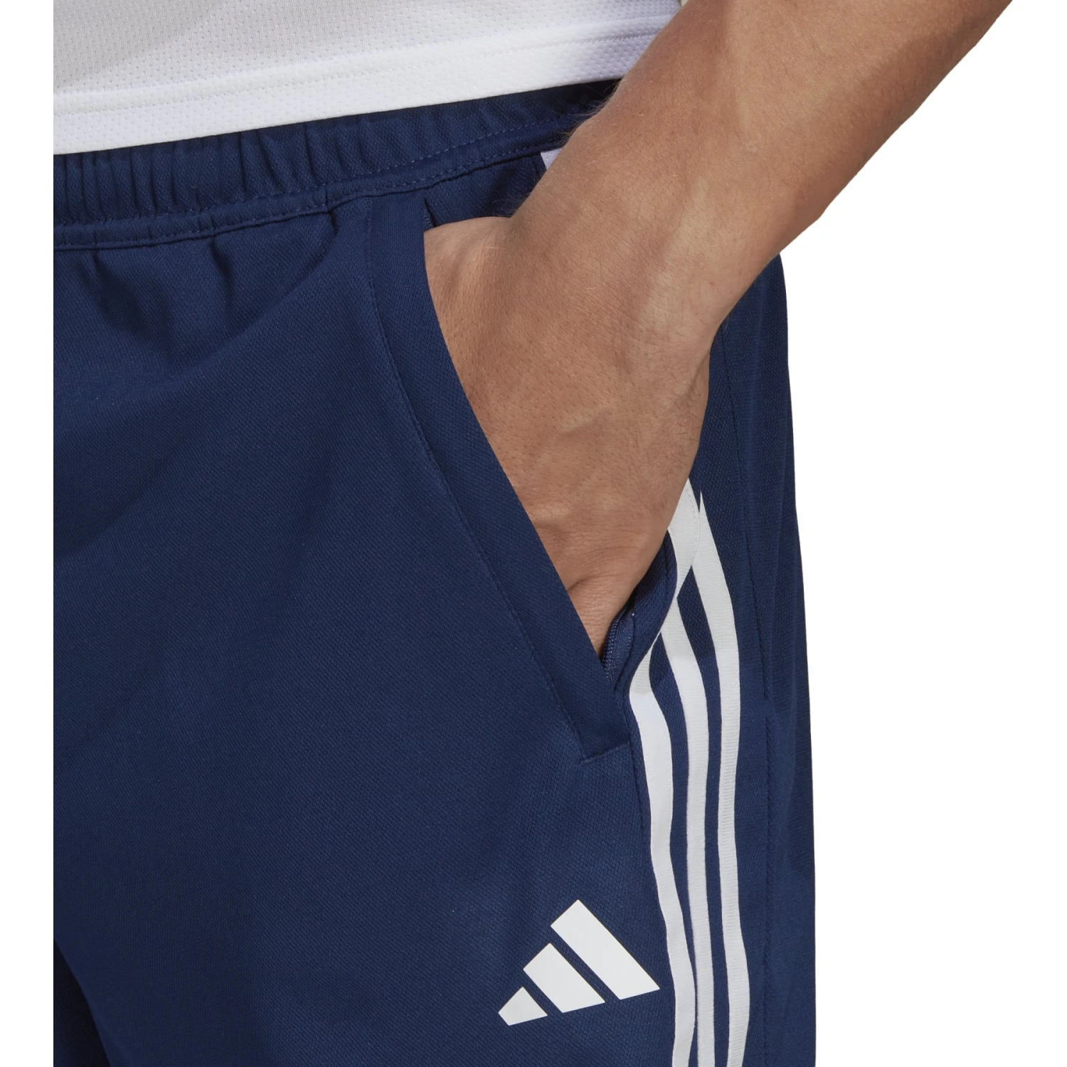 Adidas Train Essentials Piqué Korte Broek Heren - Dark Blue/white IB8112 7 Adidas Train Essentials Piqué Korte Broek Heren - Dark Blue/white IB8112 - Afbeelding 5