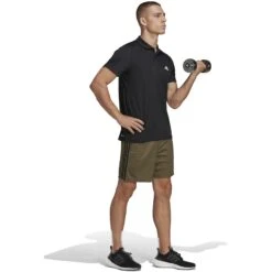 Adidas Train Essentials Polo Shirt Heren - Zwart/wit IB8103 -Fitness-Mode Winkel adidas mens train essentials polo shirt black white ib8103 5 1368731