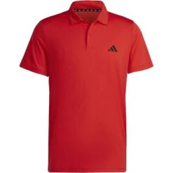Adidas Train Essentials Polo Shirt Heren - Bright Red/black IB8106 -Fitness-Mode Winkel adidas mens train essentials polo shirt bright red black ib8106 1 1368748