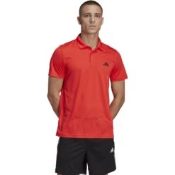 Adidas Train Essentials Polo Shirt Heren - Bright Red/black IB8106