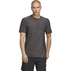 Adidas Train Essentials Stretch Training T-Shirt Heren - Black/grey Five/black IC7418