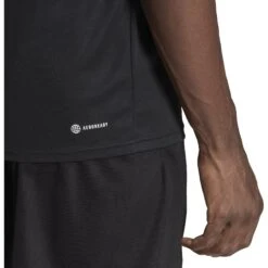 Adidas Train Essentials T-Shirt Heren - Zwart/wit IB8150 -Fitness-Mode Winkel adidas mens train essentials t shirt black white ib8150 3 1369883