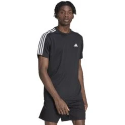 Adidas Train Essentials T-Shirt Heren - Zwart/wit IB8150