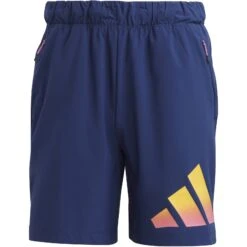 Adidas Train Icons 3-Bar Training Shorts Heren - Dark Blue IC5498