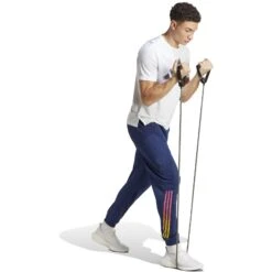 Adidas Train Icons 3-Stripes Broek Heren - Dark Blue IC5490 -Fitness-Mode Winkel adidas mens train icons 3 stripes joggers dark blue ic5490 3 1371313