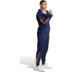 Adidas Train Icons 3-Stripes Training Hoodie Heren - Dark Blue IC5494 -Fitness-Mode Winkel adidas mens train icons 3 stripes training hoodie dark blue ic5494 3 1359389