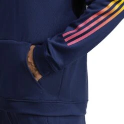 Adidas Train Icons 3-Stripes Training Hoodie Heren - Dark Blue IC5494 -Fitness-Mode Winkel adidas mens train icons 3 stripes training hoodie dark blue ic5494 4 1359388