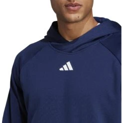 Fitness-Mode Winkel -Fitness-Mode Winkel adidas mens train icons 3 stripes training hoodie dark blue ic5494 5 1359387