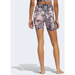 Adidas Yoga Studio Print Shorts Dames - Magmau/carbon/print -Fitness-Mode Winkel adidas wm studio aop s t magmau carbon print 3 1190256