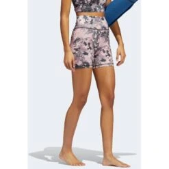 Adidas Yoga Studio Print Shorts Dames - Magmau/carbon/print -Fitness-Mode Winkel adidas wm studio aop s t magmau carbon print 4 1190255