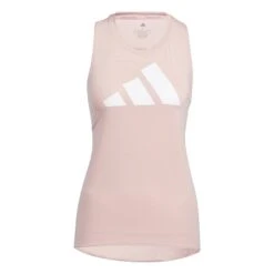 Adidas 3-Stripes Logo Tanktop Dames - Wonder Mauve/white HD9595