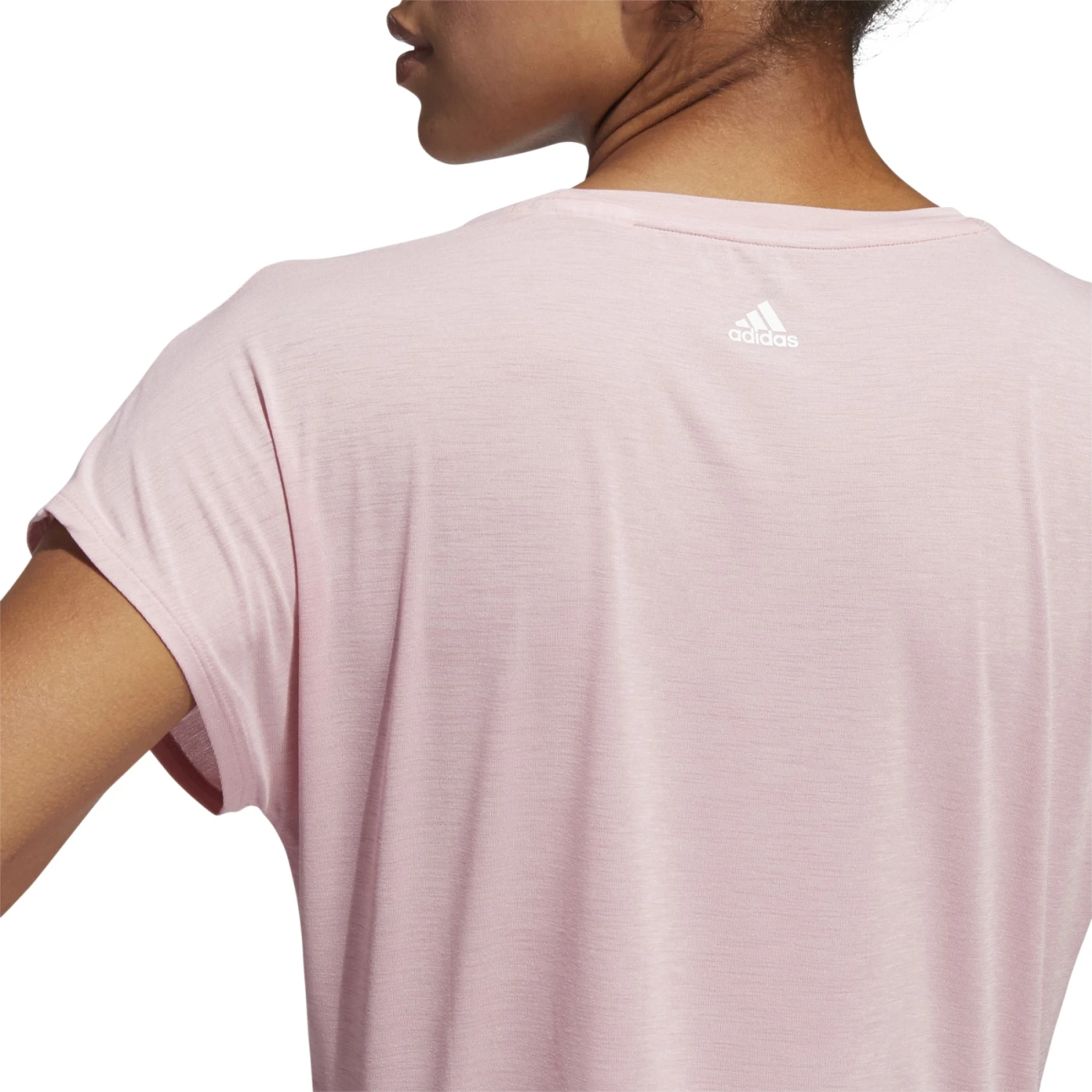Adidas 3-Streifen Training T-Shirt Dames - Wonder Mauve/white HB6281 7 Adidas 3-Streifen Training T-Shirt Dames - Wonder Mauve/white HB6281 - Afbeelding 5