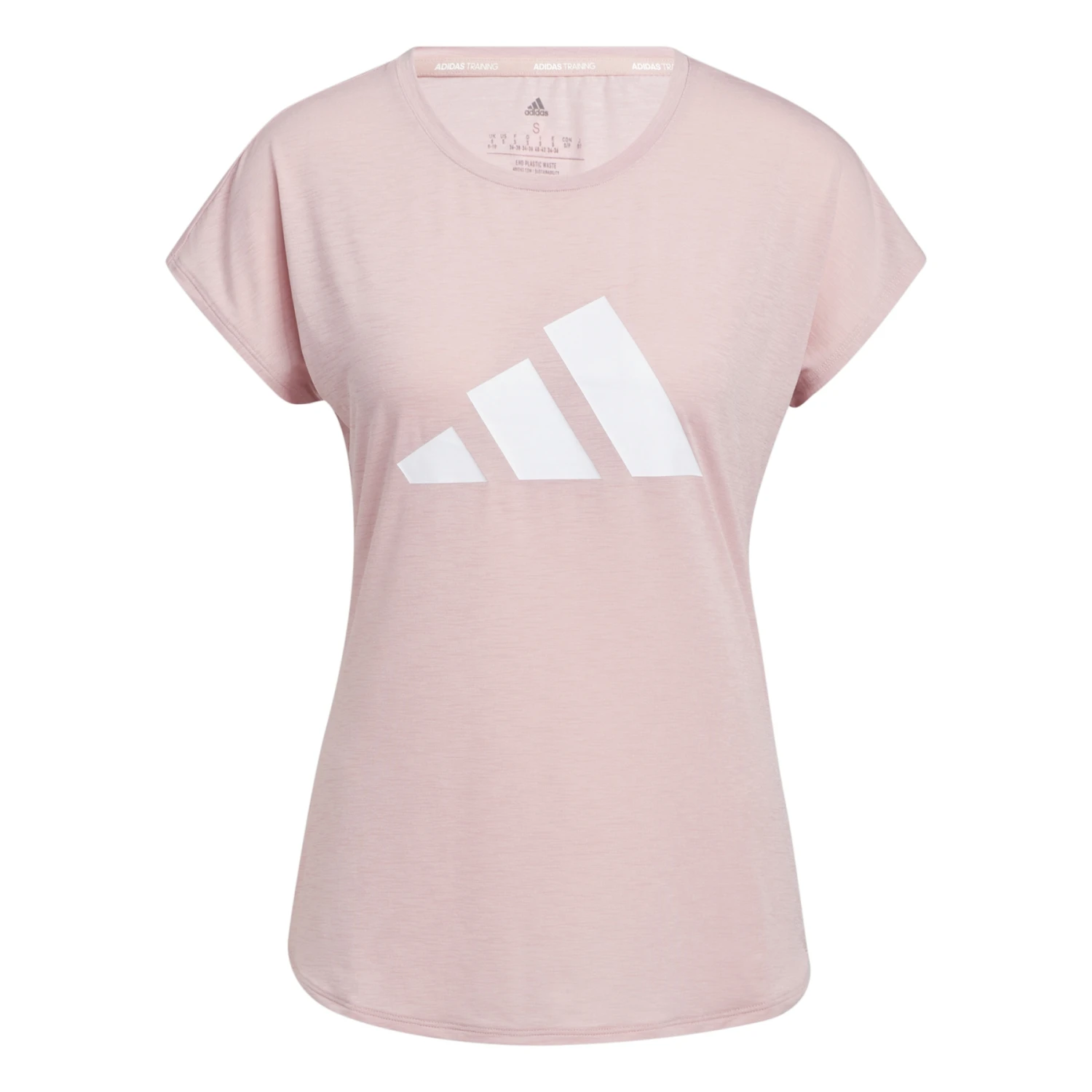Adidas 3-Streifen Training T-Shirt Dames - Wonder Mauve/white HB6281 8 Adidas 3-Streifen Training T-Shirt Dames - Wonder Mauve/white HB6281 - Afbeelding 6