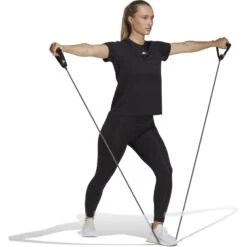 Adidas AEROREADY Train Essentials Minimal Branding T-Shirt Dames - Zwart HR7795 -Fitness-Mode Winkel adidas womens aeroready train essentials minimal branding t shirt black hr7795 5 1360886