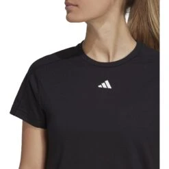 Adidas AEROREADY Train Essentials Minimal Branding T-Shirt Dames - Zwart HR7795 -Fitness-Mode Winkel adidas womens aeroready train essentials minimal branding t shirt black hr7795 6 1360885