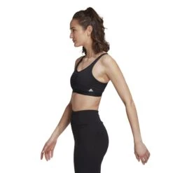 Adidas Core Essentials Sport-BH Met Normale Ondersteuning Dames - Green Oxide HL8568 -Fitness-Mode Winkel adidas womens coreessentials medium support sports bra black he9066 5 1240664