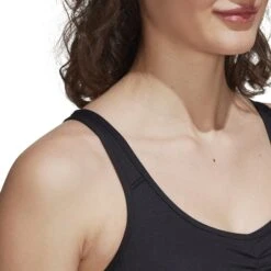 Adidas Core Essentials Sport-BH Met Normale Ondersteuning Dames - Green Oxide HL8568 -Fitness-Mode Winkel adidas womens coreessentials medium support sports bra black he9066 8 1240661