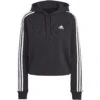 Adidas Essentials 3-Stripes Crop Hoodie Dames - Zwart/wit IC8767 1 Adidas Essentials 3-Stripes Crop Hoodie Dames - Zwart/wit IC8767 -Fitness-Mode Winkel adidas womens essentials 3 stripes crop hoodie black white ic8767 5 1370488
