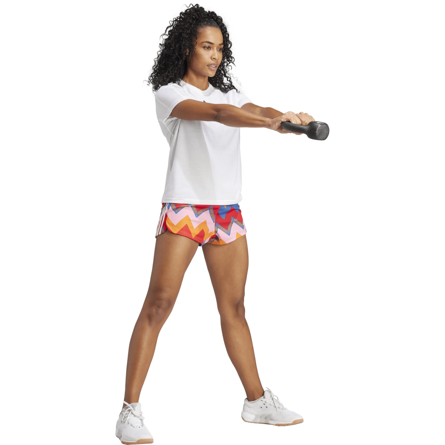 Adidas Farm Shorts Dames - Vivid Red/universe Orange IM2377 6 Adidas Farm Shorts Dames - Vivid Red/universe Orange IM2377 - Afbeelding 4